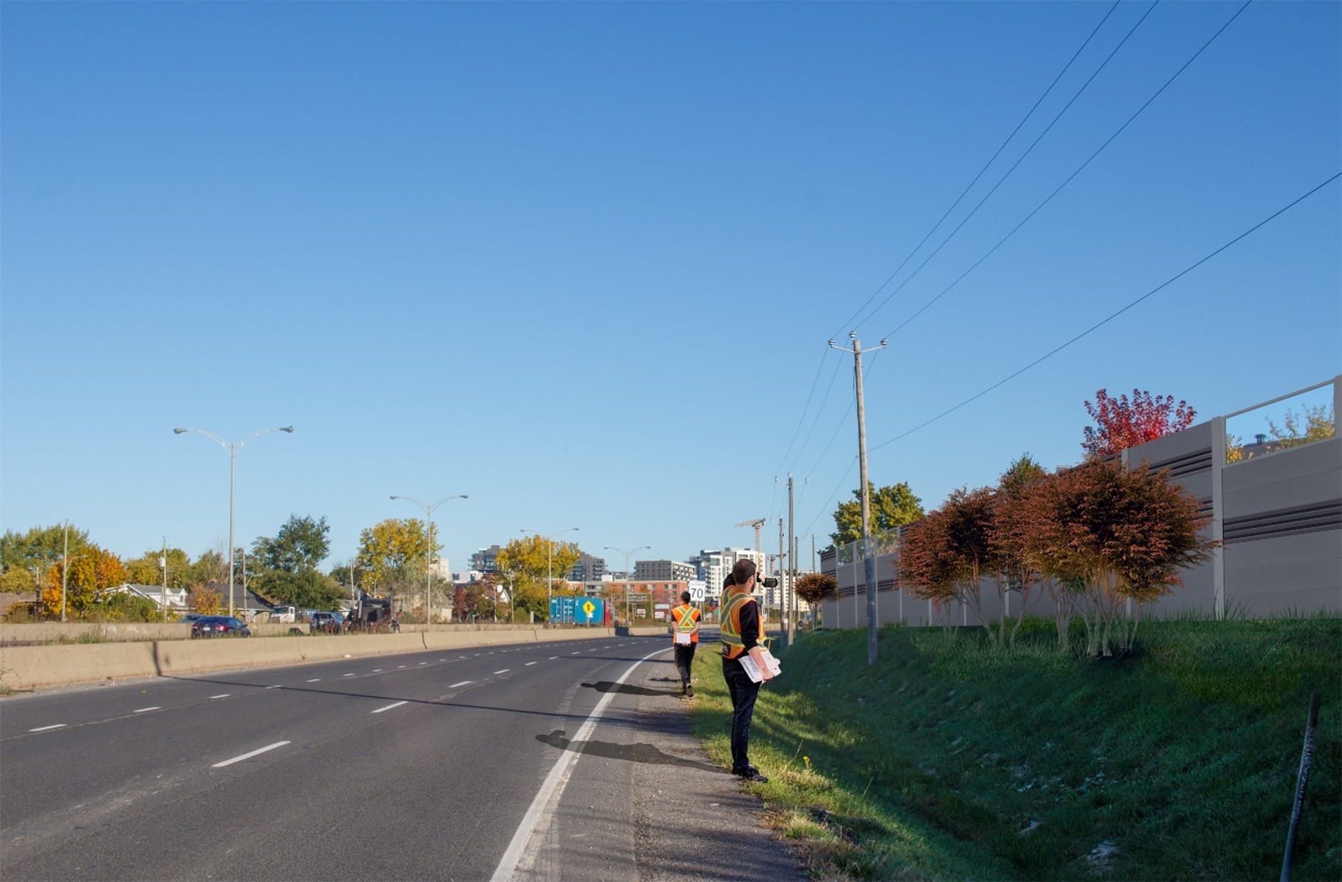 Mur antibruit Secteur R Ville de Brossard