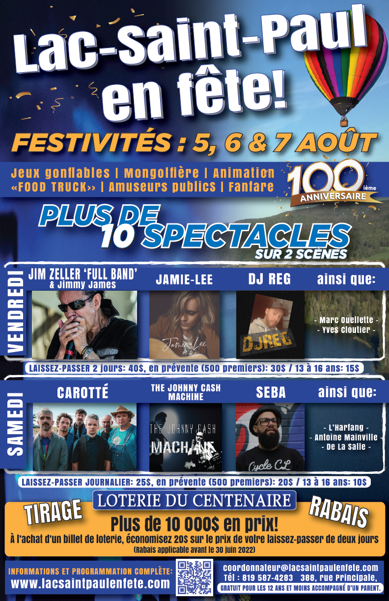 LacSaintPaul en fête! Municipalité de LacSaintPaul