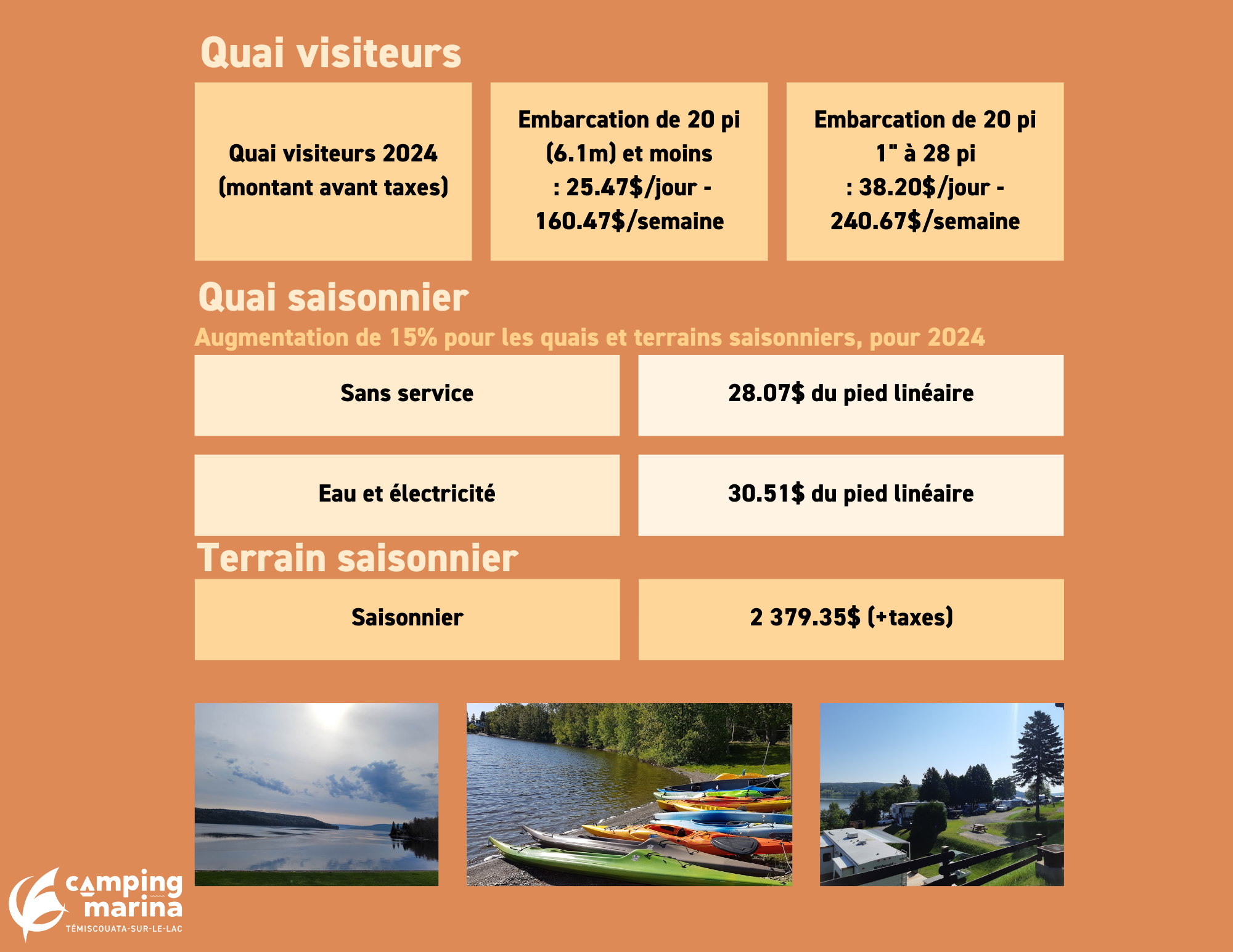 Camping Marina Ville de TémiscouatasurleLac
