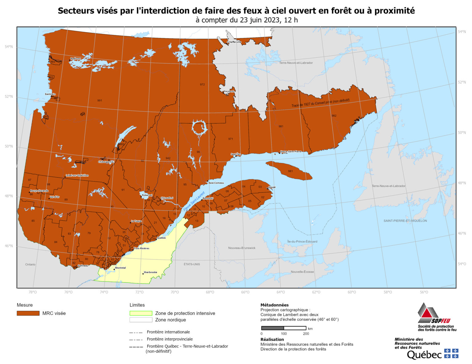 Interdiction de faire des feux à ciel ouvert Ville de Témiscouatasur
